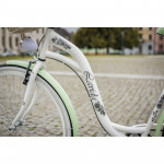 Dámsky retro bicykel 28" Lavida 3-prevodový [M] Bielo-zelený